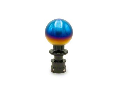 Billetworkz Sphere Automatic Shift Knob with Black Adapter; Torched (15-25 Mustang GT, V6, EcoBoost, Dark Horse)
