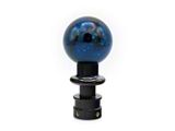 Billetworkz Sphere Automatic Shift Knob with Black Adapter; Blue Cosmic Space (15-25 Mustang GT, V6, EcoBoost, Dark Horse)