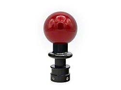 Billetworkz Sphere Automatic Shift Knob with Black Adapter; Candy Red (15-25 Mustang GT, V6, EcoBoost, Dark Horse)