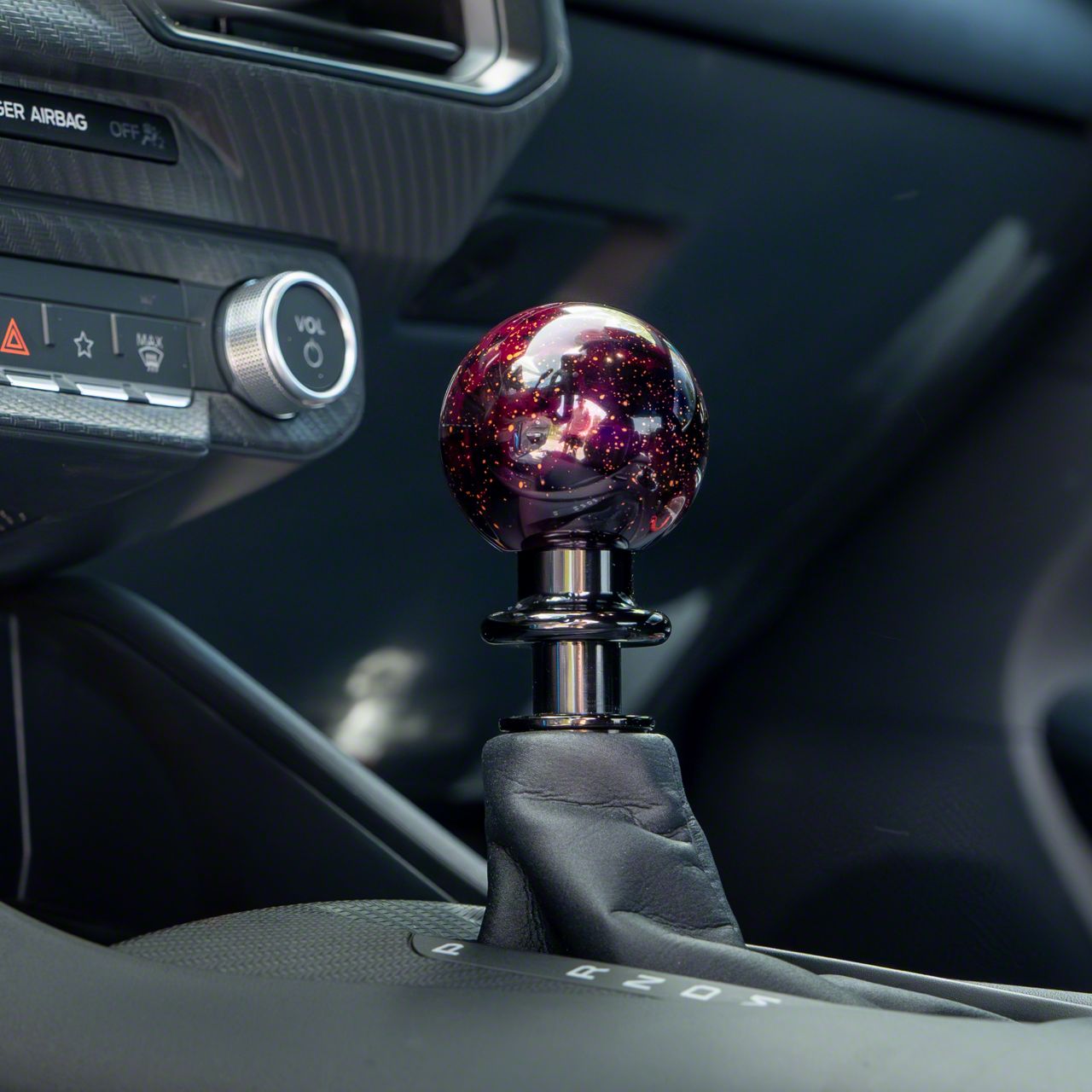 Billetworkz Mustang Sphere Automatic Shift Knob with Black Adapter