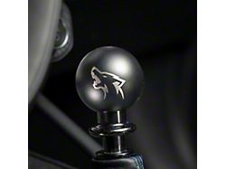 Billetworkz Sphere Automatic Shifter with Coyote Engraving; Matte Black (15-25 Mustang GT, V6, EcoBoost, Dark Horse)