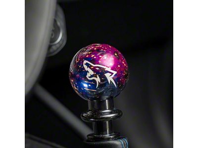Billetworkz Sphere Automatic Shifter with Coyote Engraving; Purple Cosmic (15-25 Mustang GT, V6, EcoBoost, Dark Horse)