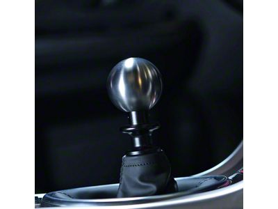 Billetworkz Sphere Titanium 5-Speed Shift Knob; Brushed (05-10 Mustang GT, V6)