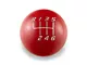 Billetworkz Sphere Weighted 6-Speed Shift Knob; Gloss Red (11-14 Mustang GT, V6)