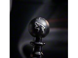 Billetworkz Sphere Weighted 6-Speed Shift Knob with Coyote Engraving; Matte Black (11-14 Mustang GT, V6)