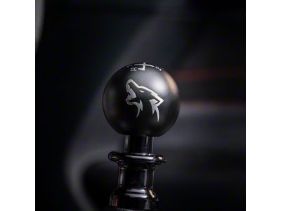 Billetworkz Sphere Weighted 6-Speed Shift Knob with Coyote Engraving; Matte Black (11-14 Mustang GT, V6)