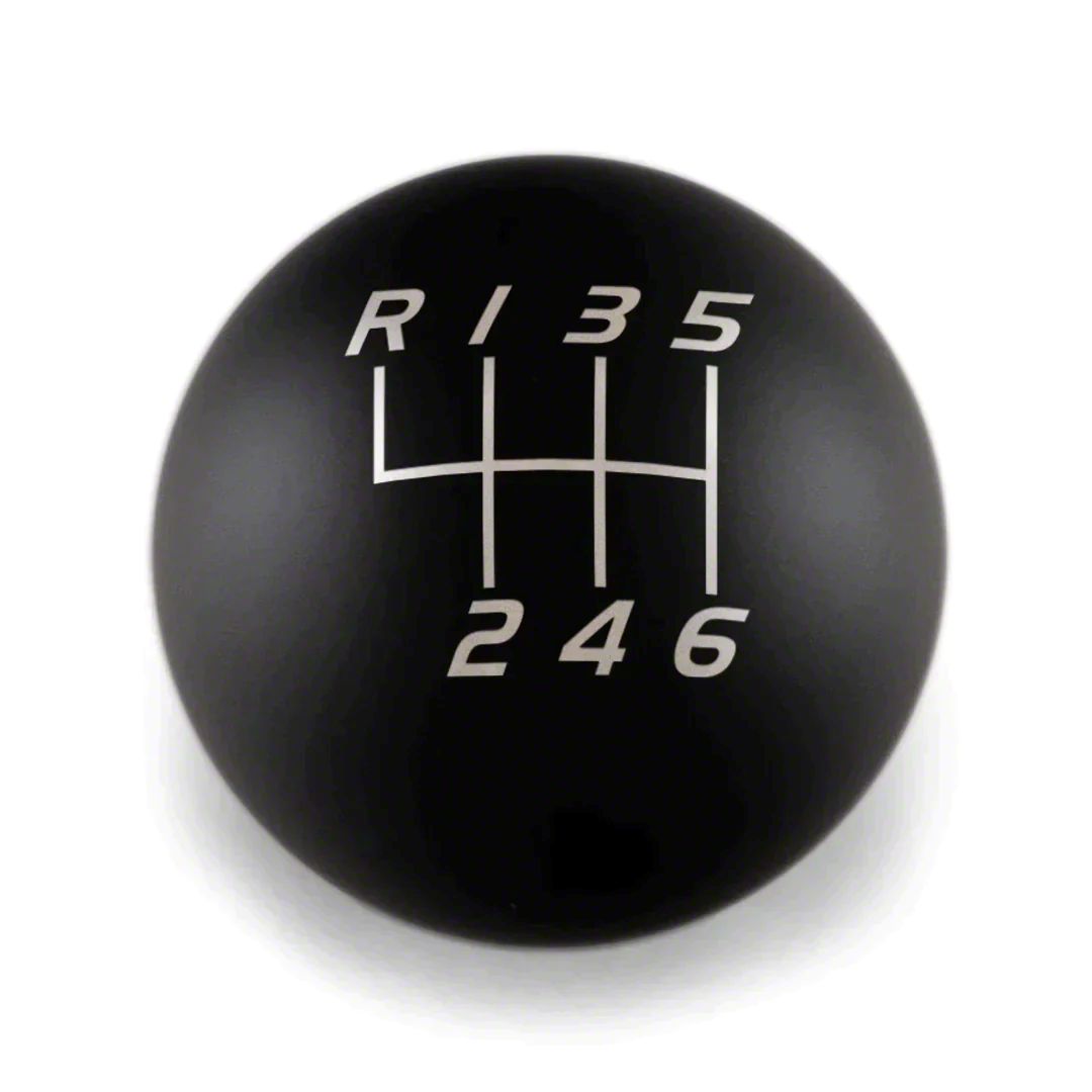 Billetworkz Mustang Sphere Weighted 6Speed Shift Knob; Matte Black BW