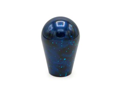 Billetworkz Tall Teardrop Anodized 5-Speed Shift Knob; Blue Cosmic (05-10 Mustang GT, V6)