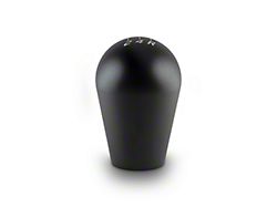 Billetworkz Tall Teardrop Weighted 5-Speed Shift Knob; Matte Black (05-10 Mustang GT, V6)