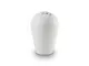 Billetworkz Tall Teardrop Weighted 6-Speed Shift Knob; Gloss White (11-14 Mustang GT, V6)
