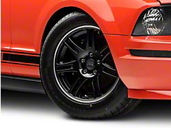 10th Anniversary Cobra Style Black Wheel; 17x9; 30mm Offset (05-09 Mustang GT, V6)
