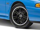 10th Anniversary Cobra Style Black Wheel; 17x9; 30mm Offset (94-98 Mustang)