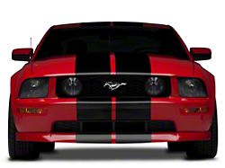 SEC10 Lemans Stripes; Gloss Black; 12-Inch (05-14 Mustang)