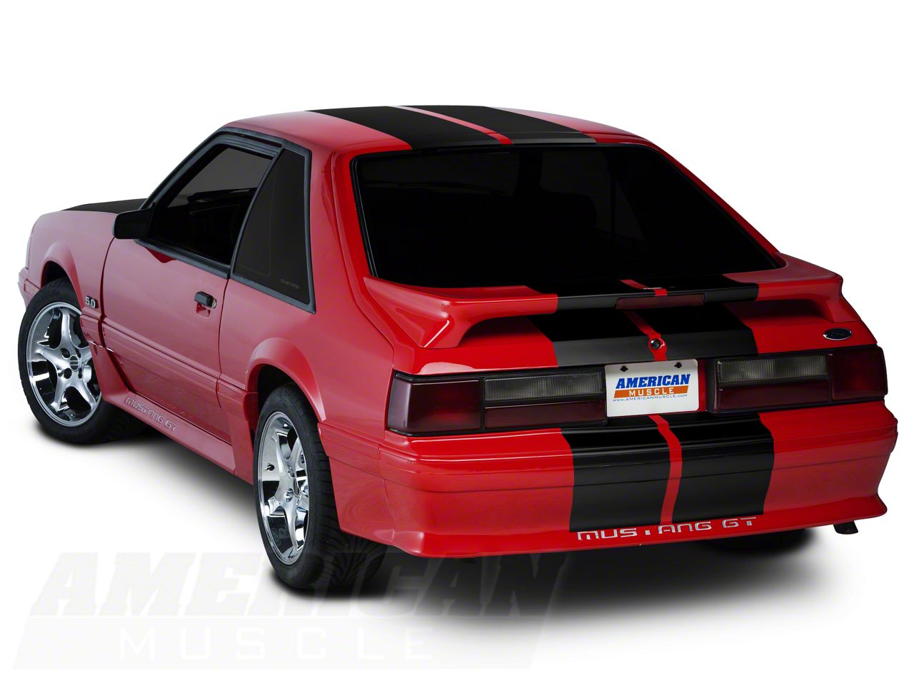 SEC10 Mustang Lemans Stripes; Black; 12-Inch 26050G79 (79-93 SEC10 Mustang Lemans Stripes; Black; 12-Inch 26050G79 (79-93