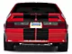 SEC10 Lemans Stripes; Gloss Black; 12-Inch (79-93 Mustang)