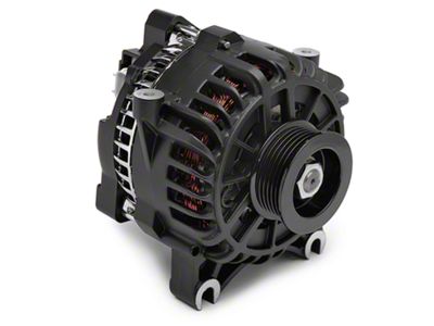 PA Performance Alternator; 130 Amp; Flat Black (05-08 Mustang GT)