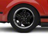 Deep Dish Bullitt Gloss Black Wheel; Rear Only; 18x10; 45mm Offset (05-09 Mustang GT, V6)