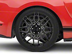 2013 GT500 Style Gloss Black Wheel; Rear Only; 19x10; 48mm Offset (15-23 Mustang GT, EcoBoost, V6)