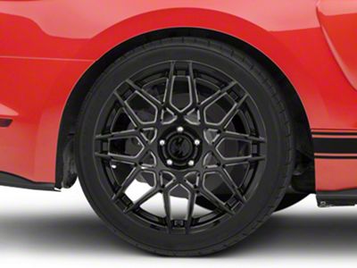 2013 GT500 Style Gloss Black Wheel; Rear Only; 19x10 (15-23 Mustang GT, EcoBoost, V6)