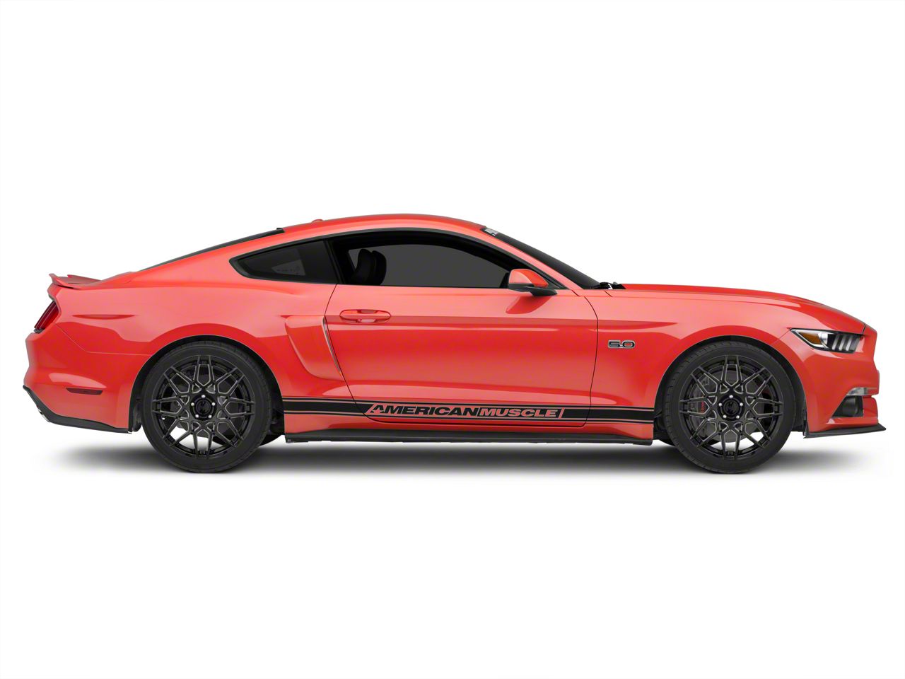 Mustang 2013 GT500 Style Gloss Black Wheel; Rear Only; 19x10; 48mm