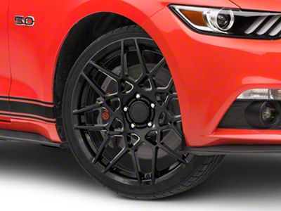 2013 GT500 Style Gloss Black Wheel; 19x8.5; 30mm Offset (15-23 Mustang GT, EcoBoost, V6)