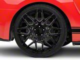 2013 GT500 Style Gloss Black Wheel; Rear Only; 20x10; 48mm Offset (15-23 Mustang GT, EcoBoost, V6)