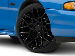 2013 GT500 Style Gloss Black Wheel; 20x8.5; 30mm Offset (94-98 Mustang)