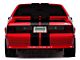 SEC10 Lemans Stripes; Gloss Black; 8-Inch (79-93 Mustang)