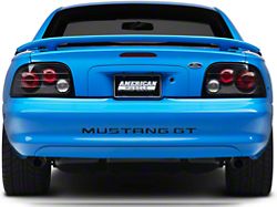 Euro Style Tail Lights; Black Housing; Clear Lens (94-95 Mustang)