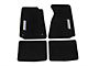 SpeedForm Front and Rear Floor Mats with AmericanMuscle Logo; Black (94-04 Mustang)