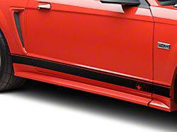 SEC10 Rocker Stripes with AM Logo; Gloss Black (94-04 Mustang)