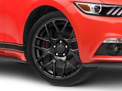 AMR Gloss Black Wheel; 18x9 (15-23 Mustang EcoBoost w/o Performance Pack, V6)