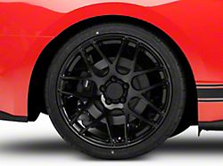 AMR Gloss Black Wheel; Rear Only; 20x10 (15-23 Mustang GT, EcoBoost, V6)