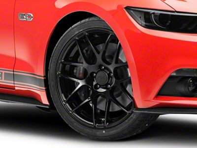 AMR Gloss Black Wheel; 20x8.5 (15-23 Mustang GT, EcoBoost, V6)