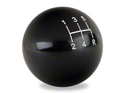 SpeedForm Modern Billet Retro Style 5-Speed Shift Knob; Black (79-04 Mustang, Excluding 03-04 Cobra)