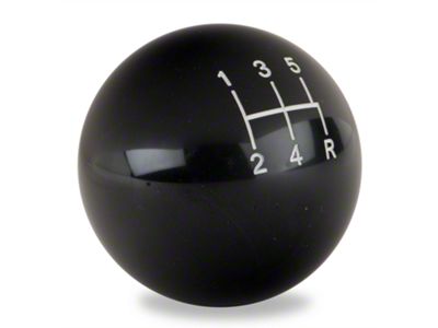 SpeedForm Modern Billet Retro Style 5-Speed Shift Knob; Black (79-04 Mustang, Excluding 03-04 Cobra)