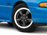 Bullitt Gloss Black Wheel; 17x8; 30mm Offset (94-98 Mustang)