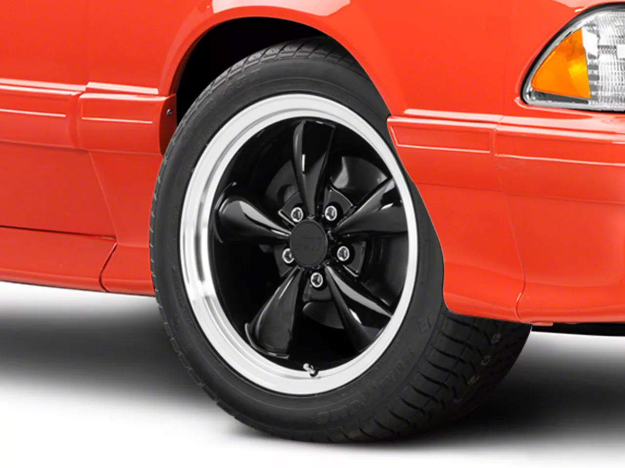 Mustang Bullitt Gloss Black Wheel; 17x9; 30mm Offset (87-93