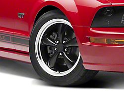Bullitt Gloss Black Wheel; 18x8; 30mm Offset (05-09 Mustang GT, V6)