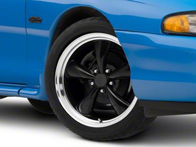 Bullitt Gloss Black Wheel; 18x8; 30mm Offset (94-98 Mustang)