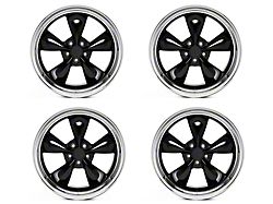 Deep Dish Bullitt Gloss Black 4-Wheel Kit; 20x8.5; 38mm Offset (05-09 Mustang GT, V6)