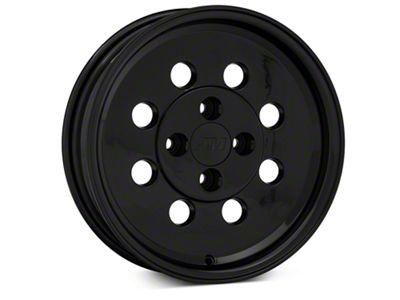 Classic Drag Black Wheel; Front Only; 15x4 (79-93 Mustang, Excluding Cobra)