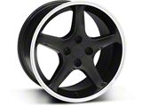 1995 Cobra R Style Gloss Black Wheel; 17x9; 18mm Offset (87-93 Mustang, Excluding Cobra)