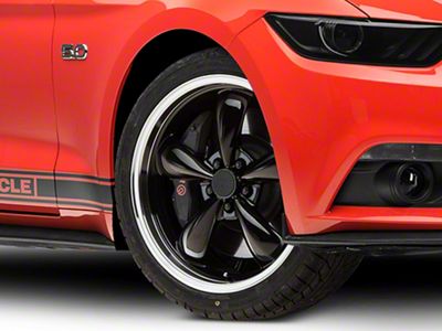Deep Dish Bullitt Gloss Black Wheel; 20x8.5; 38mm Offset (15-23 Mustang EcoBoost w/o Performance Pack, V6)