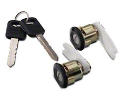 Door Lock Set; Black (94-95 Mustang)