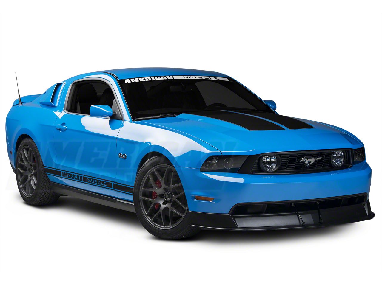 SEC10 Mustang Dual Hood Stripes; Black 26291 (10-12 Mustang