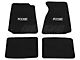 SpeedForm Front and Rear Floor Mats with FOOSE Logo; Black (94-98 Mustang Coupe)