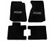 MMD by FOOSE Front and Rear Floor Mats with FOOSE Logo; Black (94-98 Mustang Convertible)