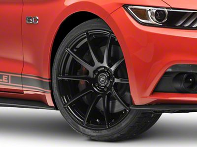 Forgestar CF10 Monoblock Piano Black Wheel; 20x9.5; 29mm Offset (15-23 Mustang GT, EcoBoost, V6)