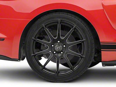 Forgestar CF10 Monoblock Piano Black Wheel; Rear Only; 19x10; 42mm Offset (15-23 Mustang GT, EcoBoost, V6)